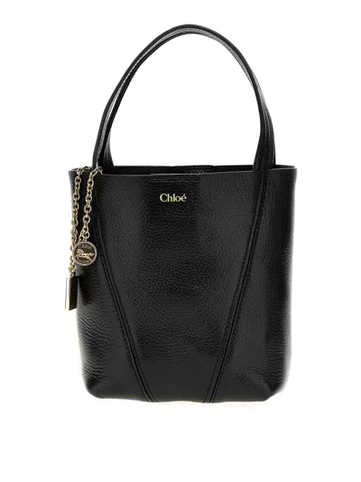 Chloé Chloè Spin Small Leather Tote Bag