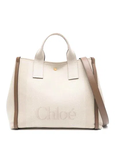 Chloé Chloè Carry Tote Bag In Beige