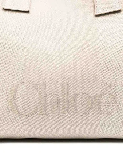 Chloé Chloè Carry Tote Bag In Beige