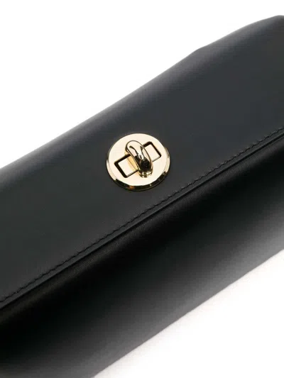 Plan C Twist-lock Leather Shoulder Bag