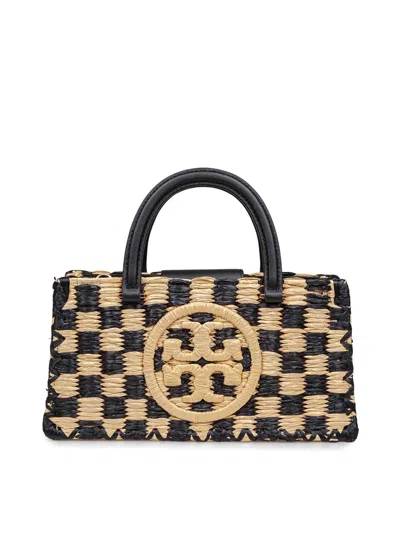 Tory Burch Ella Checkered Crochet Top-handle Bag