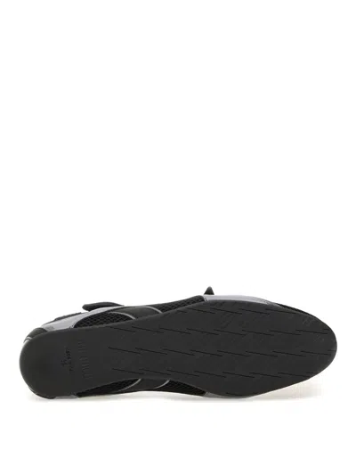 Attico Flat Shoes Blacks And Greys In Black