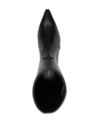 Stuart Weitzman Pointed Toe Ankle Boots With 50mm Heel