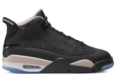 Pre-owned Jordan Dub Zero Sneakers In Black/white/fossil Stone