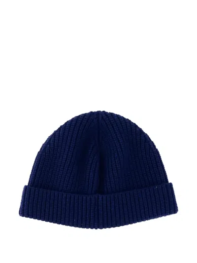 Valentino Garavani Cashmere Bennie Cap Hats Blue