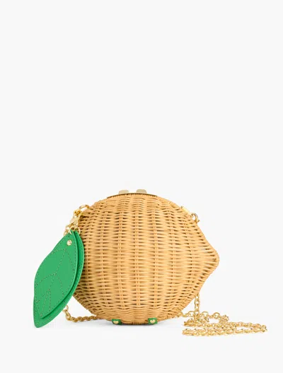 Talbots Lemon Wicker Bag - Corn Silk - 001