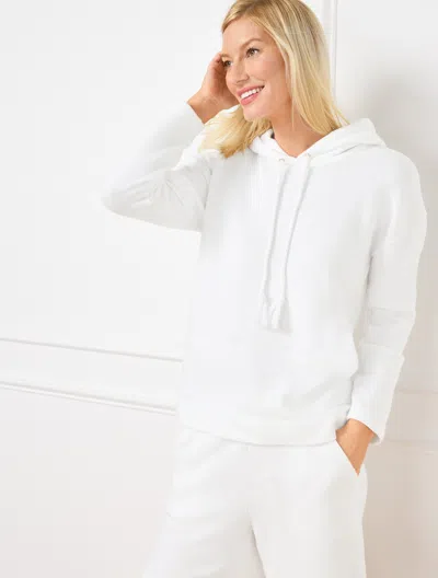 Talbots Plus Petite - Beach Terry Hoodie - White - 3x