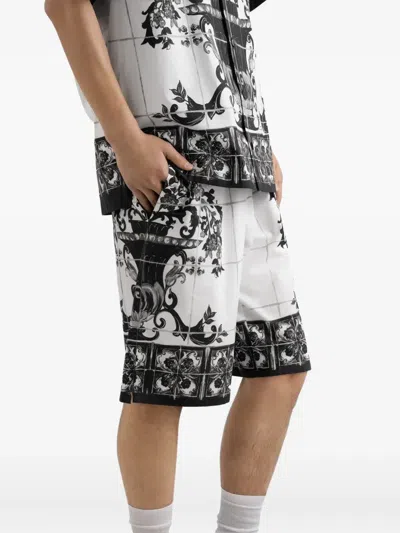 Dolce & Gabbana Majolica-print Poplin Trousers