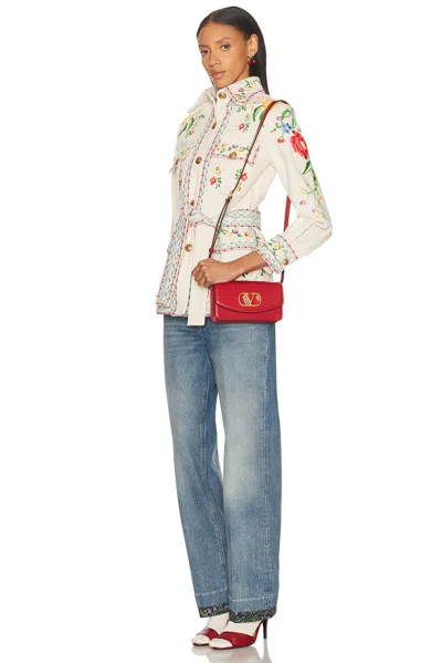 Valentino Garavani Red Leather Crossbody Bag