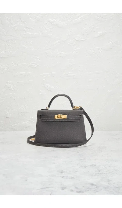 Fwrd Renew Hermes Veau Epsom Kelly 20 Sellier Handbag
