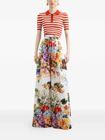 Dolce & Gabbana Viscose Polo In Multi