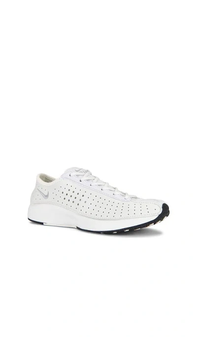 Nike Air Superfly Suede And Perforated Leather Sneakers In White