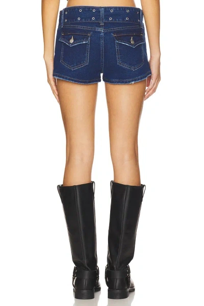 Superdown Verona Micro Short In Blue