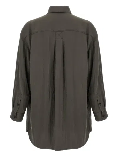 Lemaire Utility Overshirt In Green