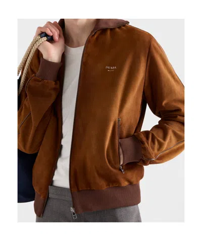Prada Suede Blouson Jacket