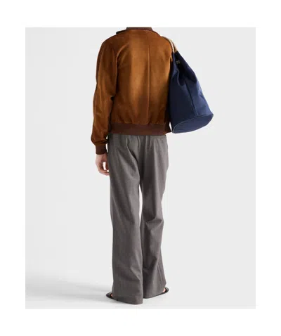 Prada Suede Blouson Jacket