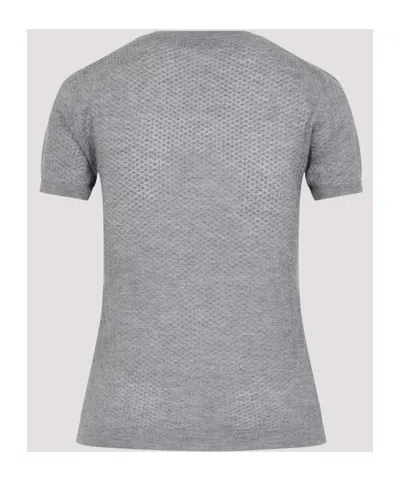 Miu Miu Crew Neck Short-sleeved Sweater