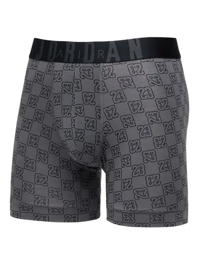 Jordan Monogram Boxers (pack-of-threee) In Black