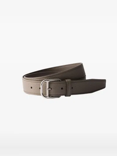 Prada Pebbled-leather Belt