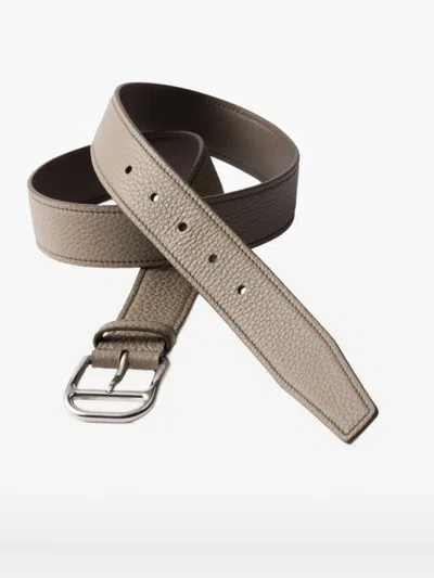 Prada Pebbled-leather Belt