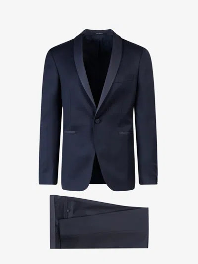 Tagliatore Virgin Wool Tuxedo With Shawl Lapel