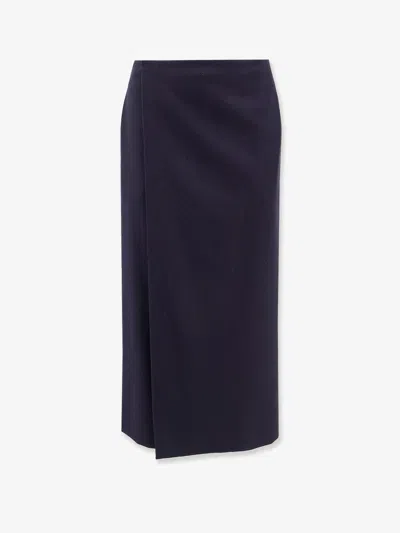 The Row Virgin Wool Midi Skirt