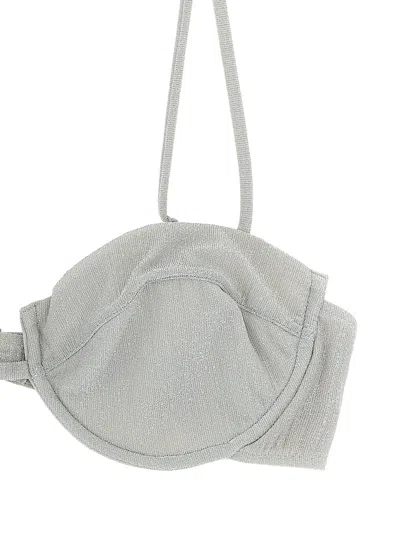 Mc2 Saint Barth Adjustable Straps 'salina' Bikini Top In Gray