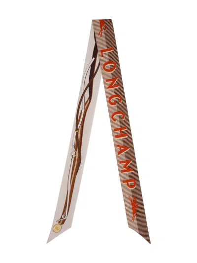 Longchamp A Toute Allure Patterned Silk Scarf In Multi