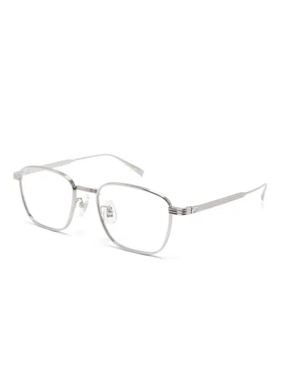 Dunhill Square-frame Glasses In Silver