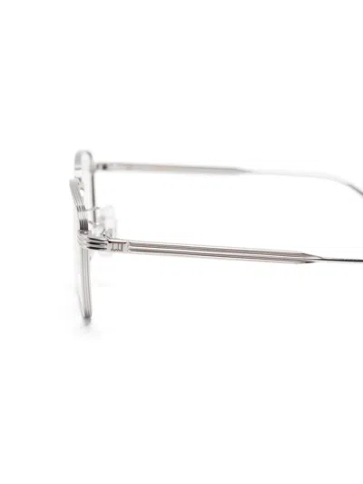 Dunhill Square-frame Glasses In Silver