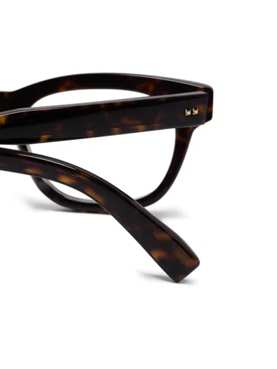 Dunhill Square-frame Glasses In Brown