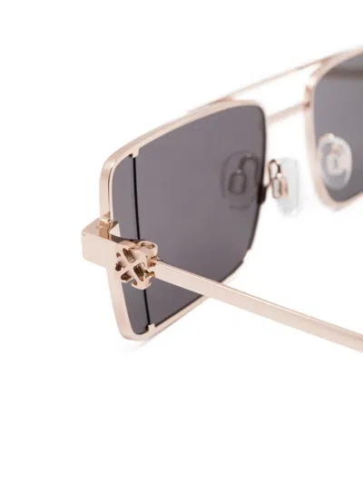 Off-white Eyewear Rectangle-frame Sunglasses In Gold