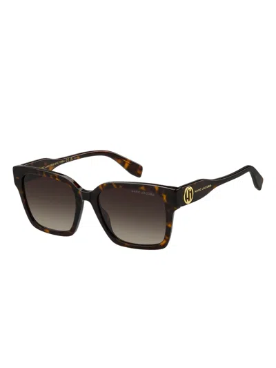 Marc Jacobs 53mm Gradient Square Sunglasses In Brown