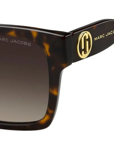 Marc Jacobs 53mm Gradient Square Sunglasses In Brown