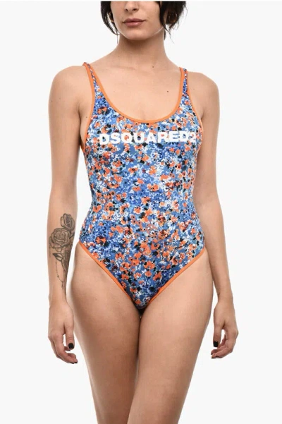 Dsquared2 Floral-motif One Piece Swimsuit Grösse 40