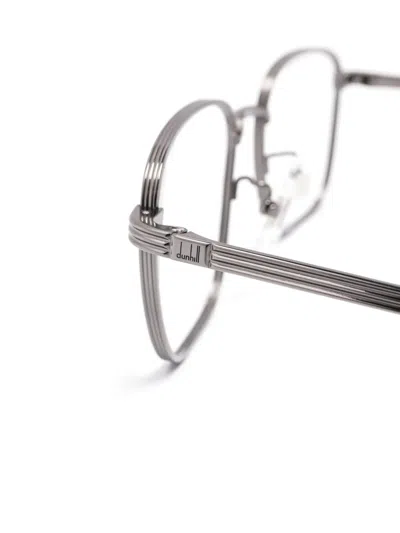 Dunhill Square-frame Glasses In Silver