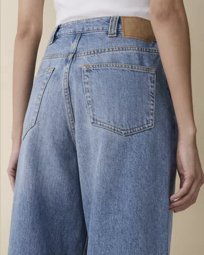 Jeanerica Alfama High Rise Wide Leg Jeans In Light Vintage In Blue