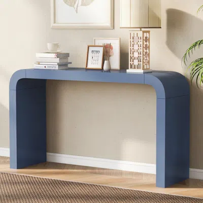 Streamdale Furniture Streamdale Minimalist Acacia Entryway Table - Narrow Space Design