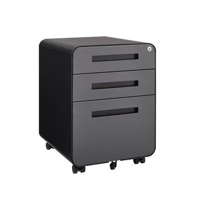 Streamdale Furniture Streamdale Mobile Filing Cabinet - 3 Drawer, Steel, Anti-tilt