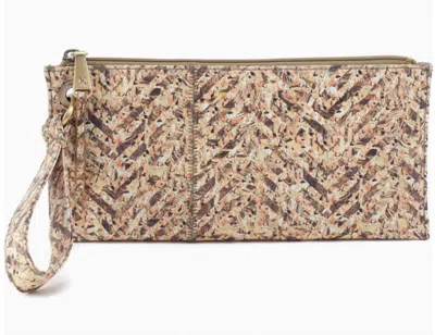 Hobo Vida Wristlet In Neutral Mosaic Print