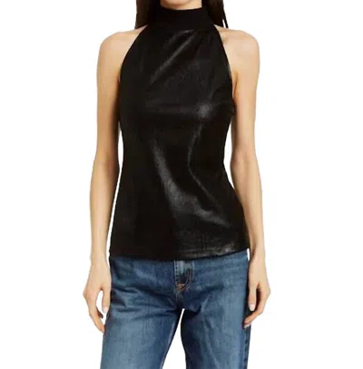 Drew Pierson Sleeveless Mock Top In Black In Black