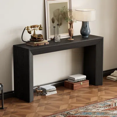 Streamdale Furniture Streamdale Elegant Console Table With Fireplace Design