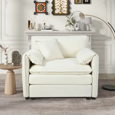 Streamdale Furniture Streamdale Plush Chenille Sofa: Dual-layer Comfort & Support