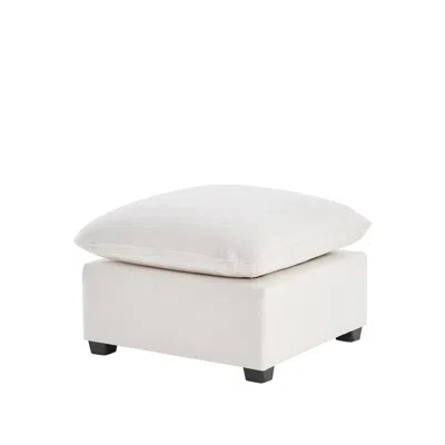 Streamdale Furniture Streamdale 26*26" Ottoman Module For Modular Sectional Sofa, Wide Seat, Chenille