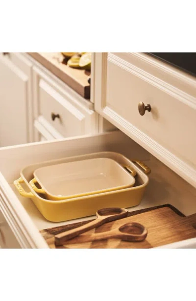 Staub Ceramic Rectangular Baking Dish 2-piece Set