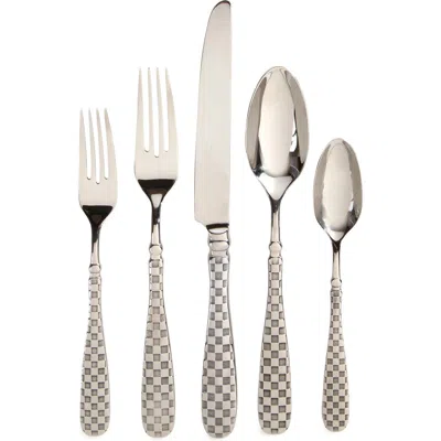 Mackenzie-childs Mackenzie Childs Check 5-piece Flatware Set