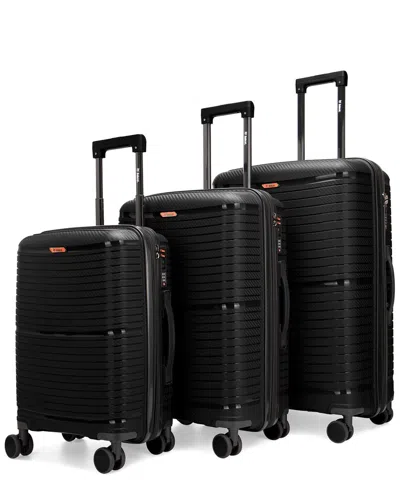 Bobcat Trencher 3 Piece Expandable Spinner Luggage Set With Tsa Lock