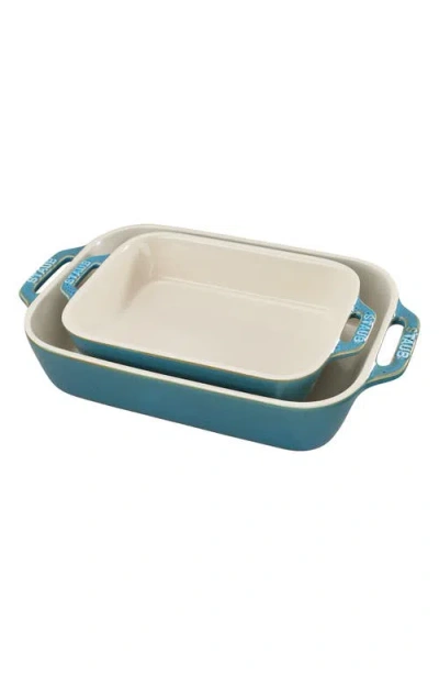 Staub Ceramic Rectangular Baking Dish 2-piece Set