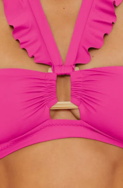 Soluna Buckle Up Bandeau Bikini Top In Pink