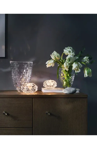 Orrefors Raspberry Crystal Vase